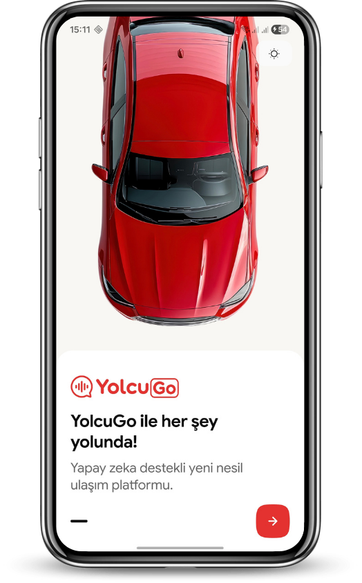 YolcuGO karşılama ekranı